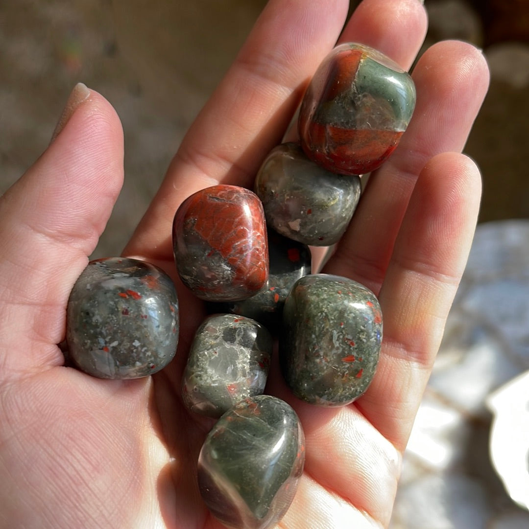 African Blood Jasper Tumbles | Tumbled Stones | Australia | Crystal Collection