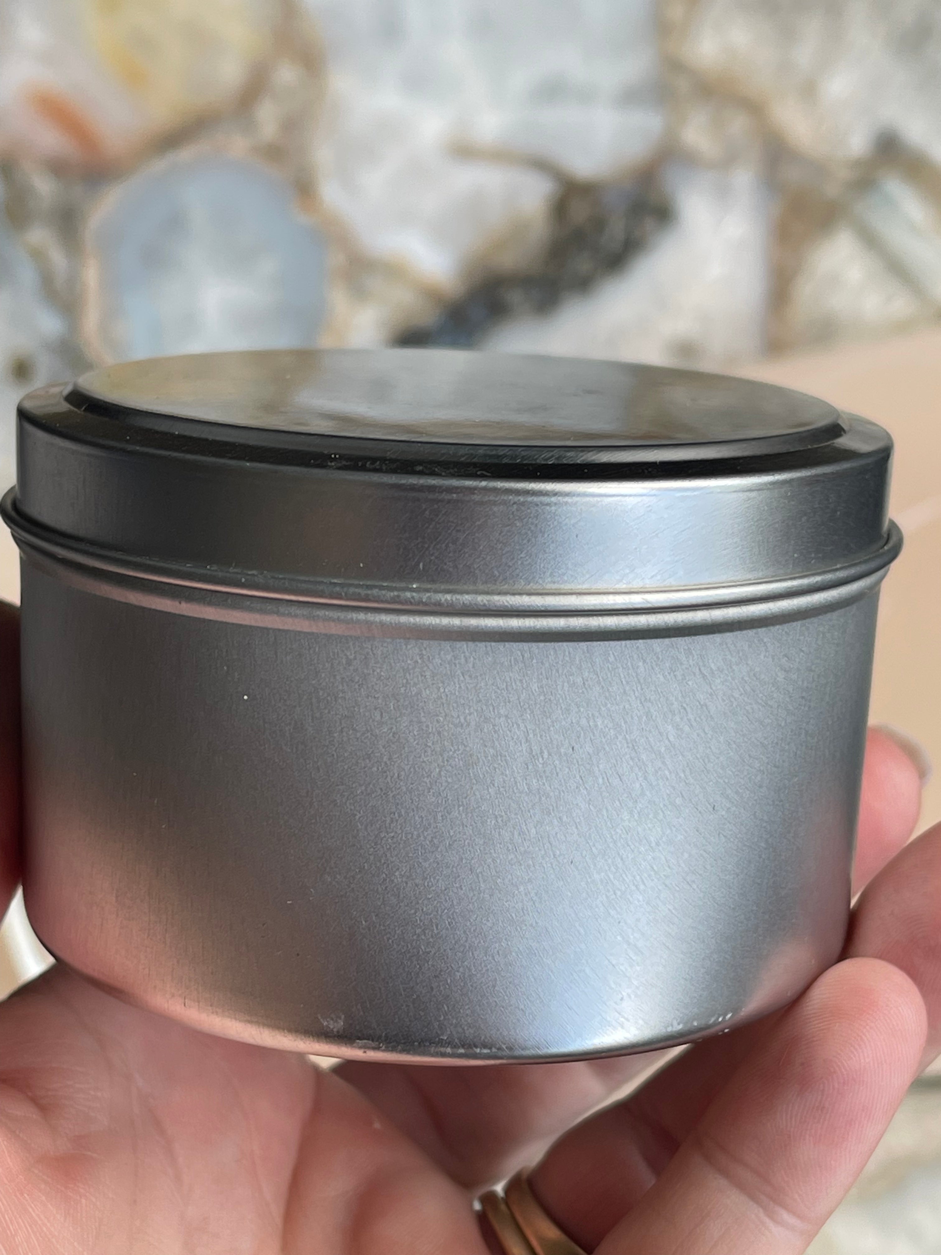 Crystal Infused Tin Candle 150g