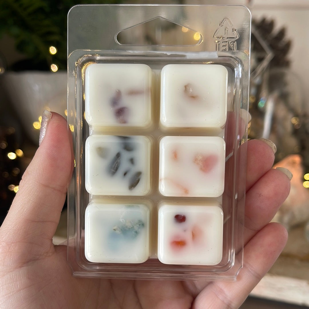 Crystal Infused Candle Wax Melts | Snap Bar